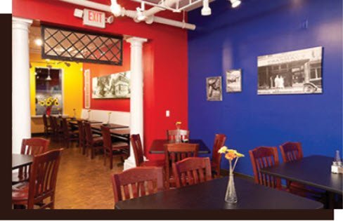 Codys on 4th blue dining room